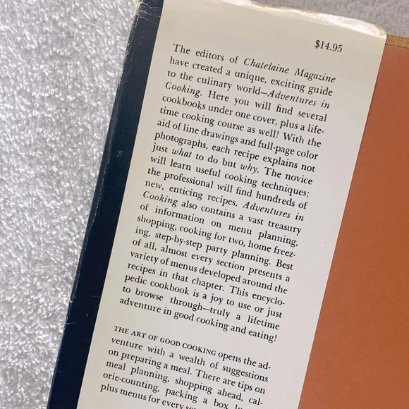 Vintage Chatelaine’s Adventures In Cooking Hard Cover Cookbook - Picture 2 of 15